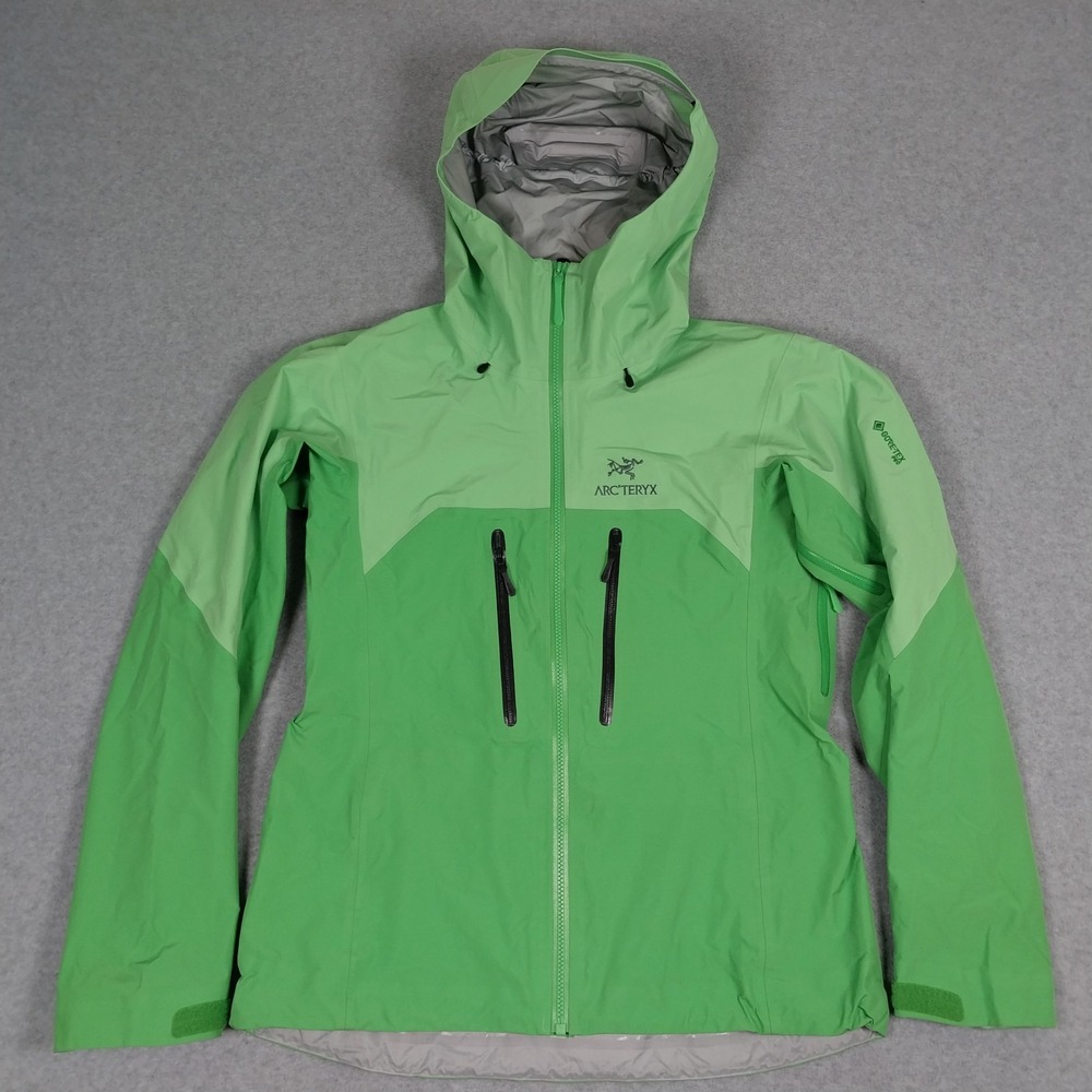 Arc'teryx Jacket Womens Medium Green Alpha AR Next Gen Gore-Tex Pro Recco